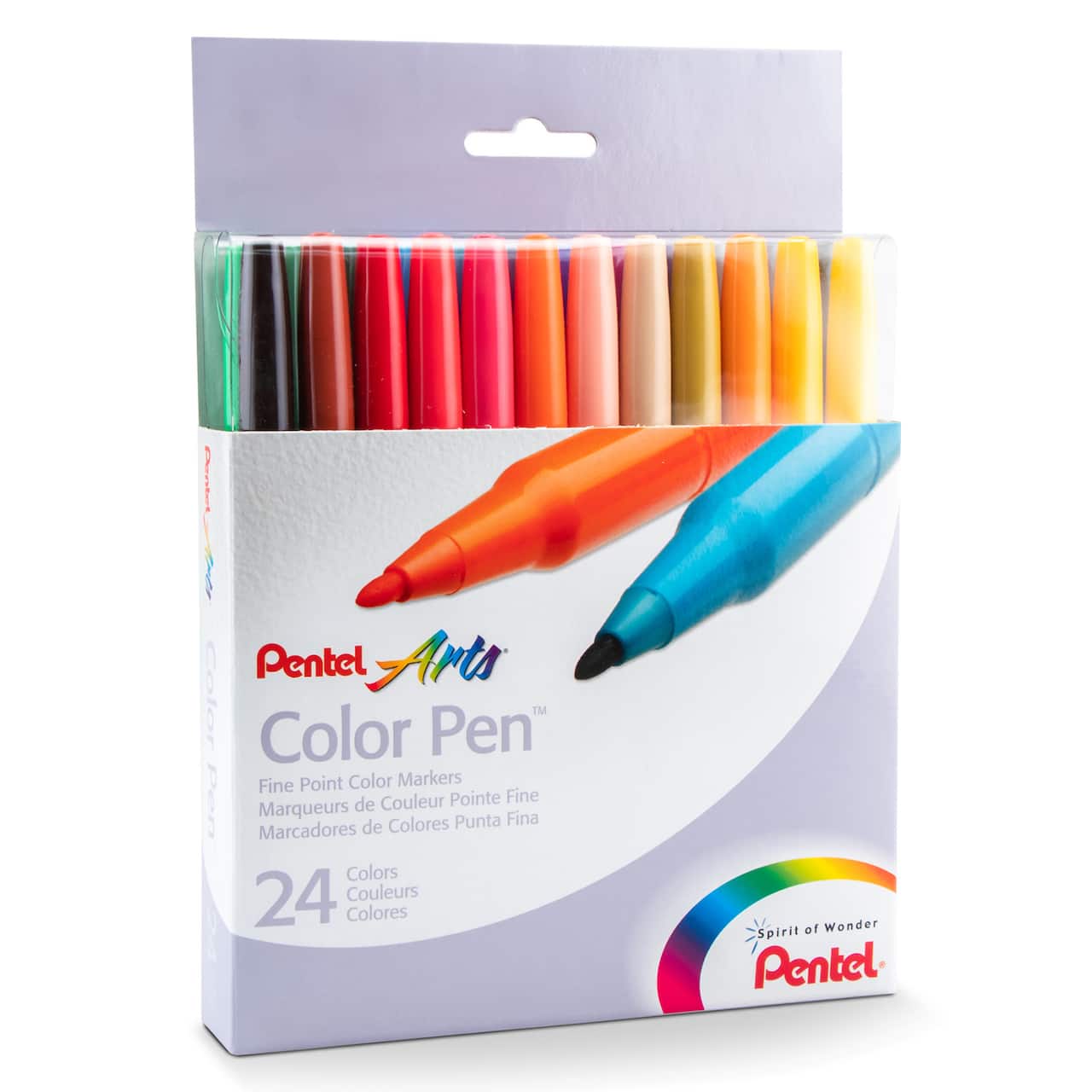 Pentel Arts® Color Pen™ Fine Point 24 Color Marker Set